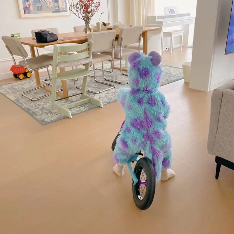 Sulley Plush Hooded Baby Overall