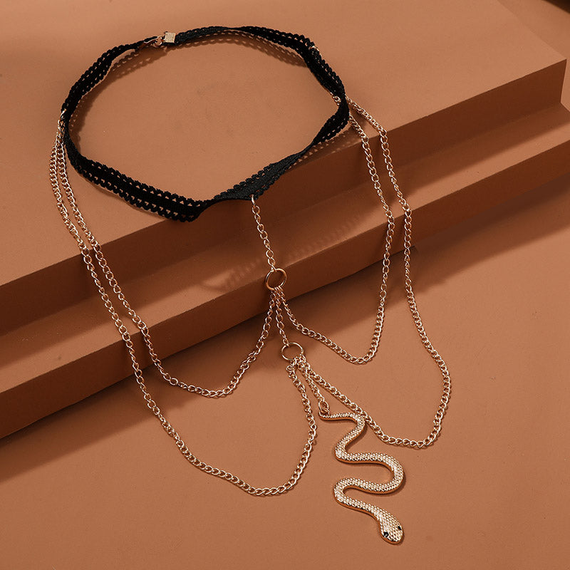 Bohemian Snake Pendant Thigh Chain