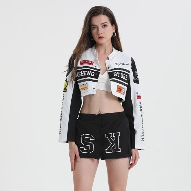 Detachable Hem Racing Jackets