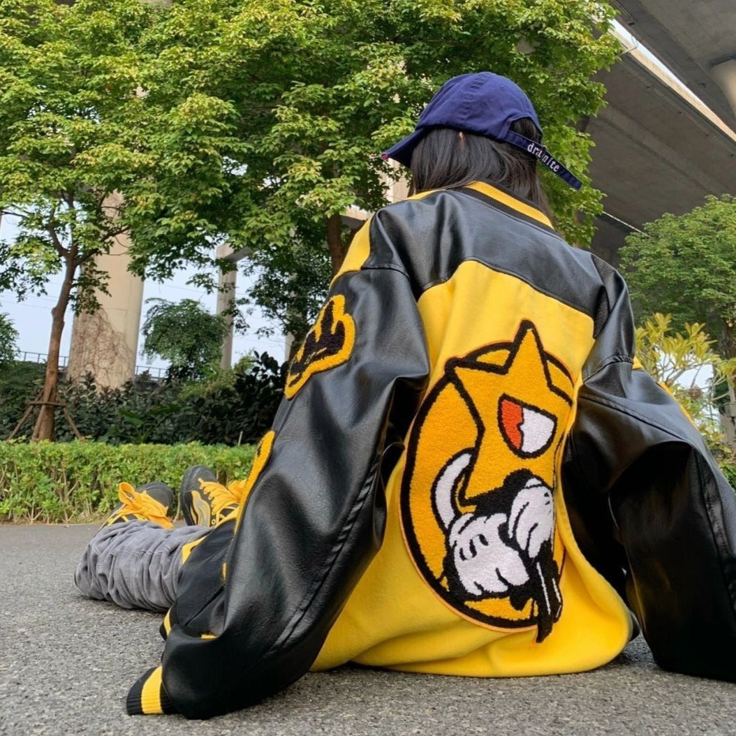 Yellow Star Bomber Jacket