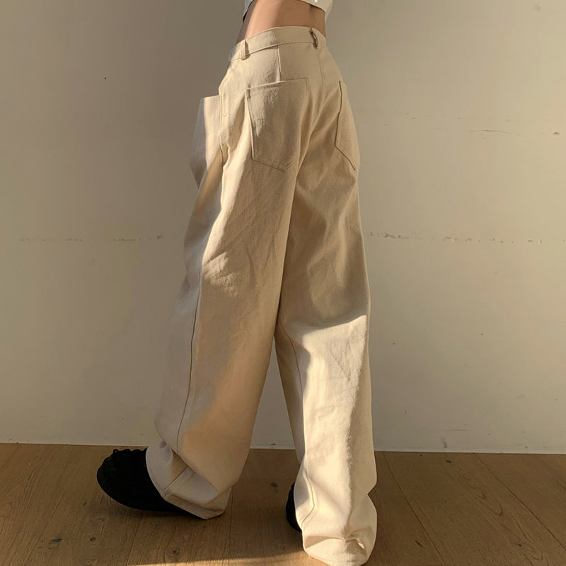 High Waist Straight Baggy Pants