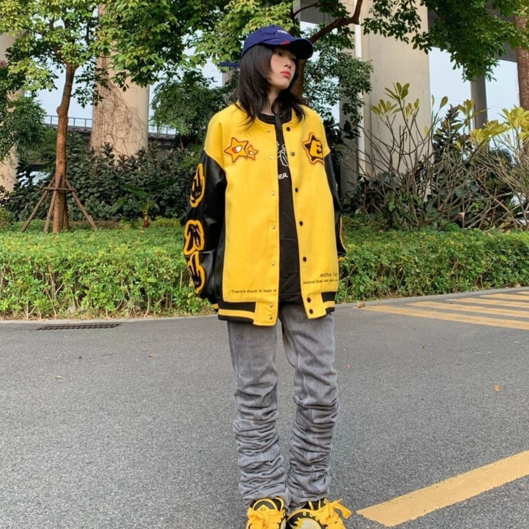 Yellow Star Bomber Jacket
