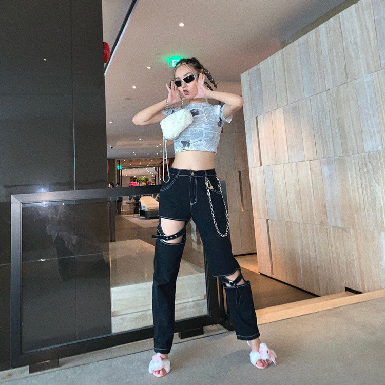 Silver Chain Belt Handcuffs