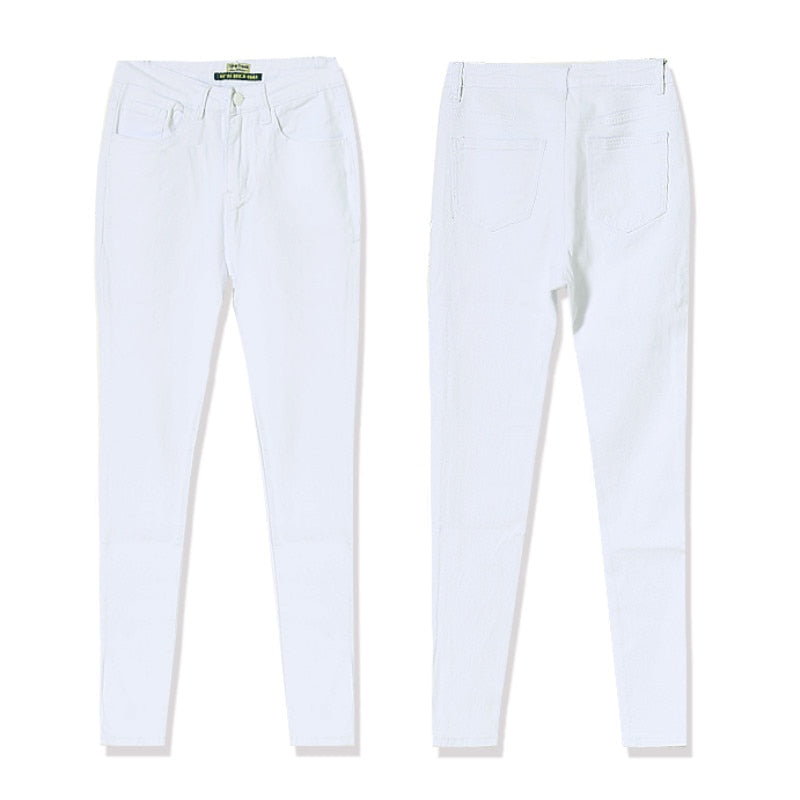 Casual Stretch Pencil Denim Pants