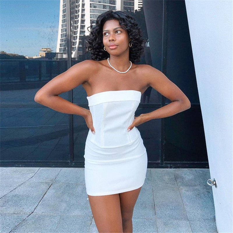 Elegant Chic Tube Party Dress