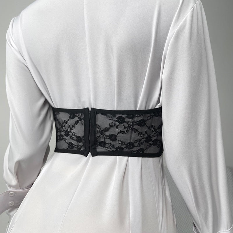 Elegant Perspective Lace Corset