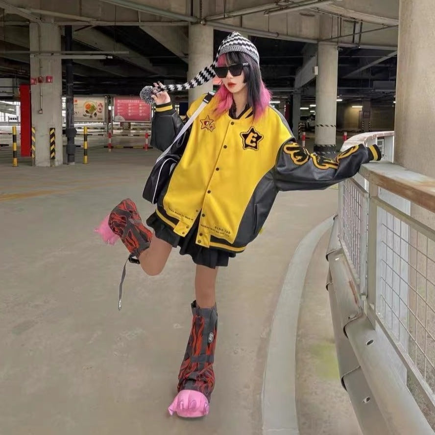 Yellow Star Bomber Jacket