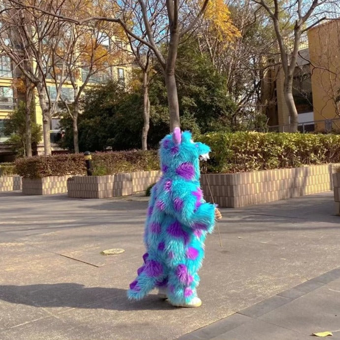 Sulley Plush Hooded Baby Overall