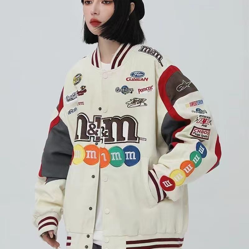 White M&Ms Racing Jacket