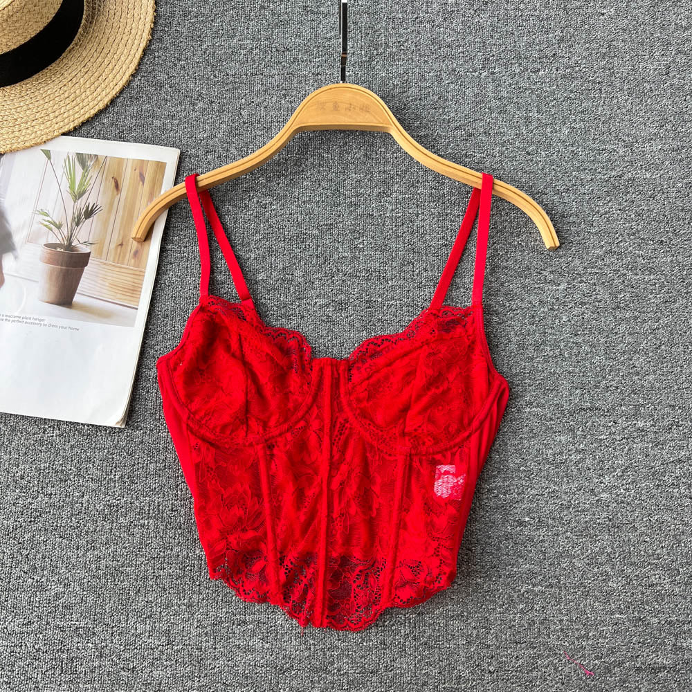Sexy Lace Strap Camisole Top