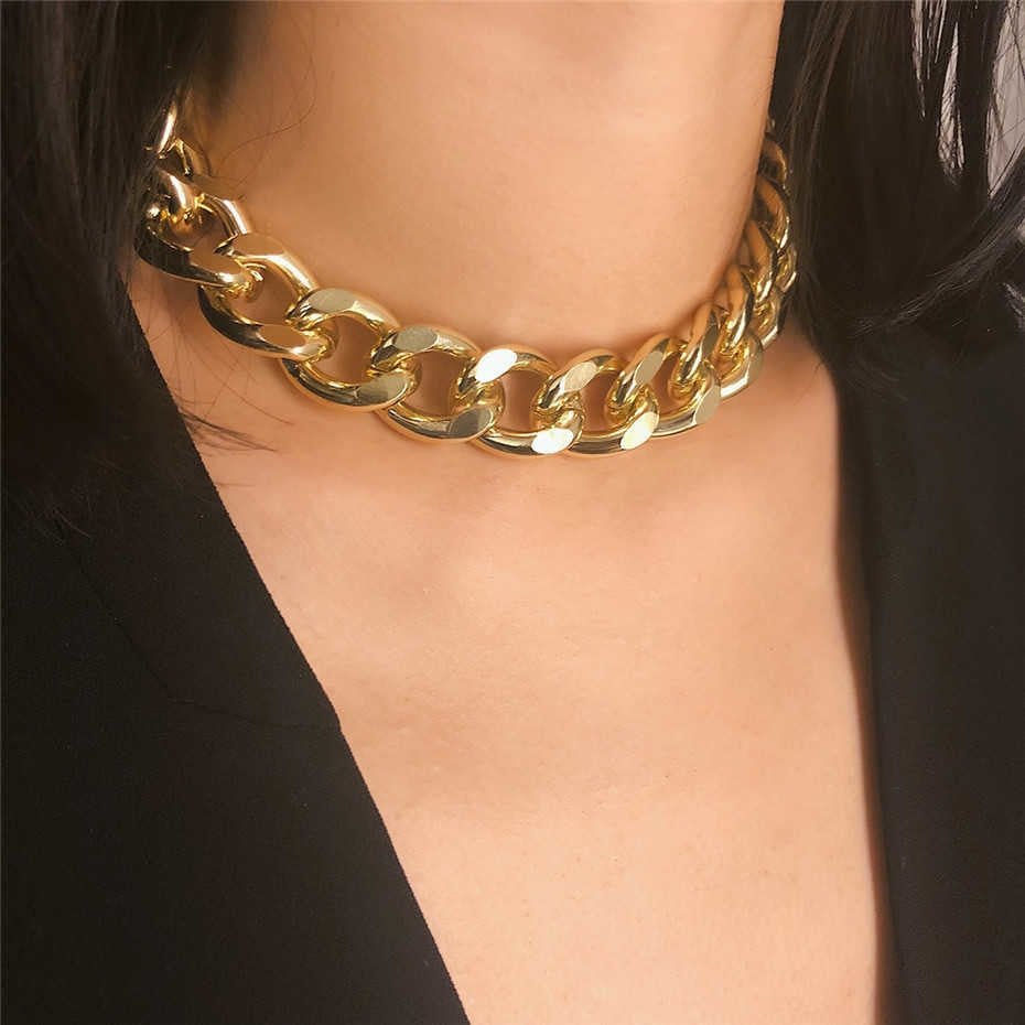 Huge Chains Statement Collar Necklace