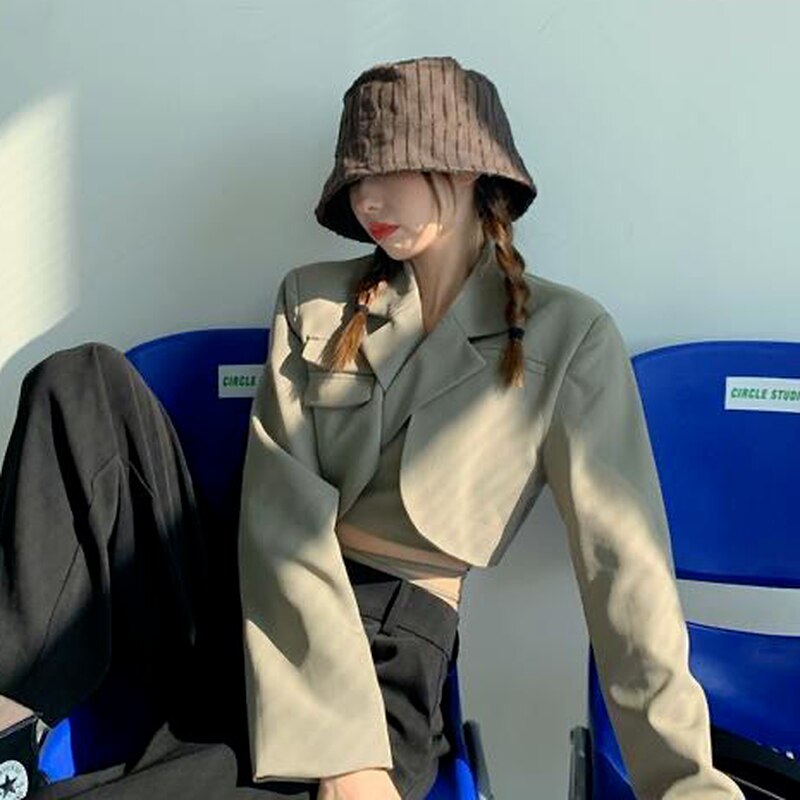 Retro Notched Slim Blazers