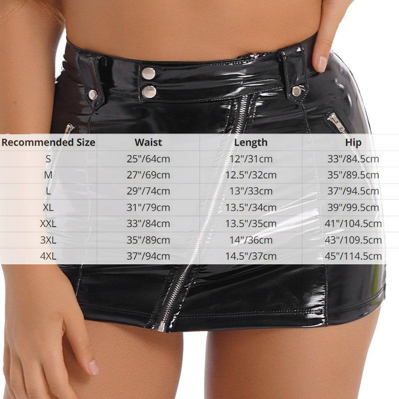 Black Rave Party Mini Skirt