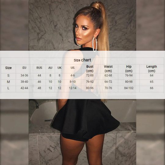 Elegant Chic Sexy Diamond Back Cut Deep V-neck Sleeveless Mini Dress