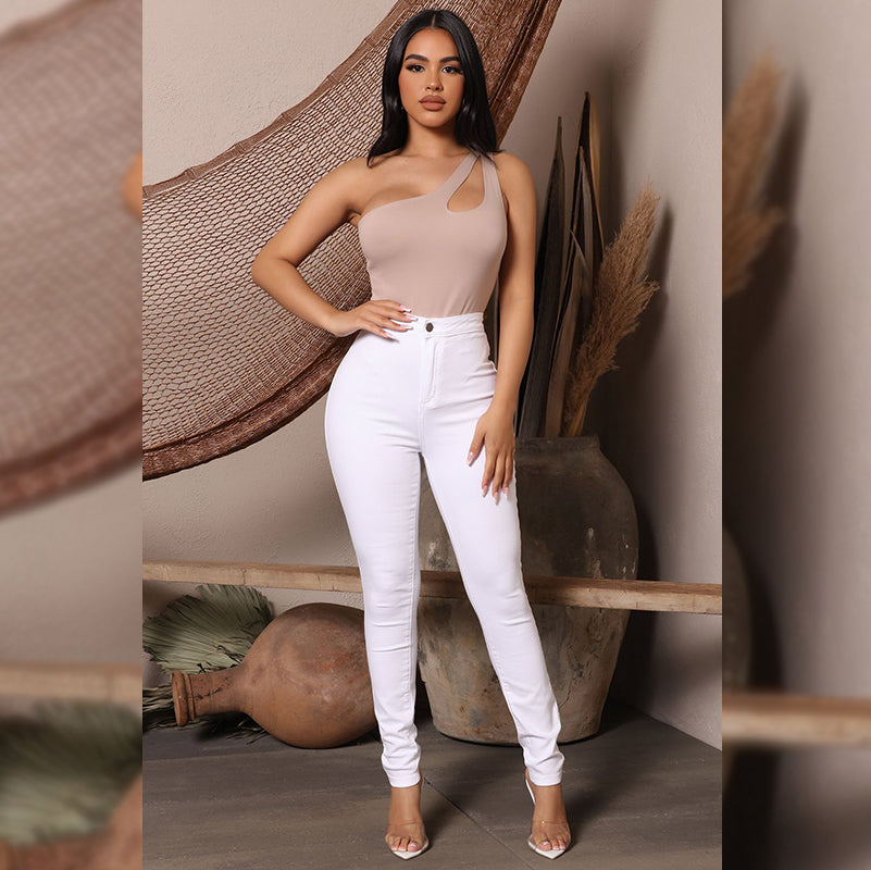 Casual Stretch Pencil Denim Pants