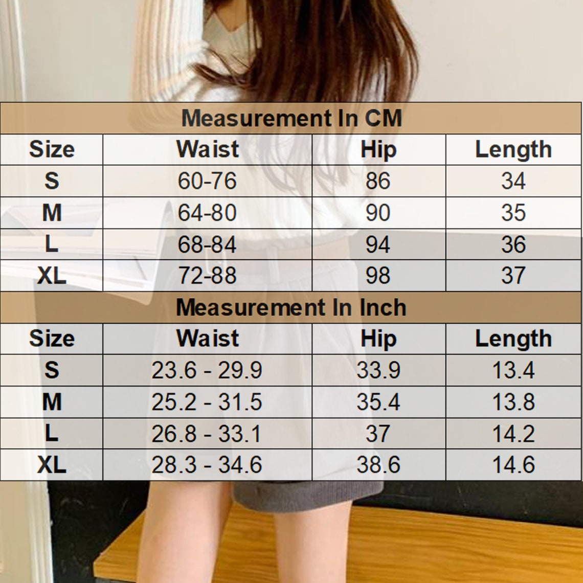 Spring-Autumn High Waist Corduroy Shorts