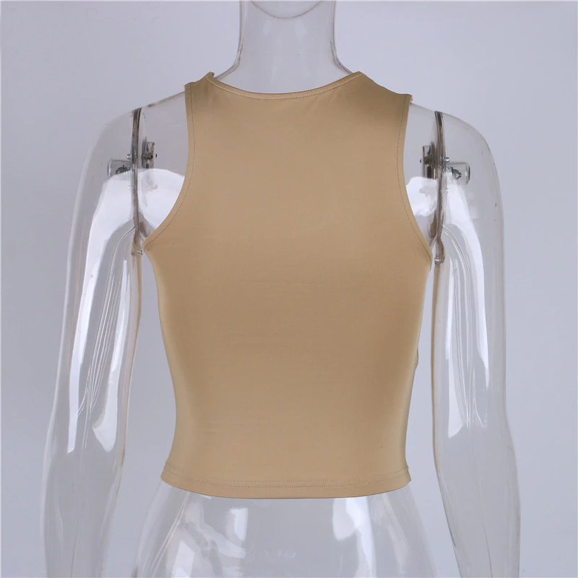Irregular Cut Out Fashion Crop Top
