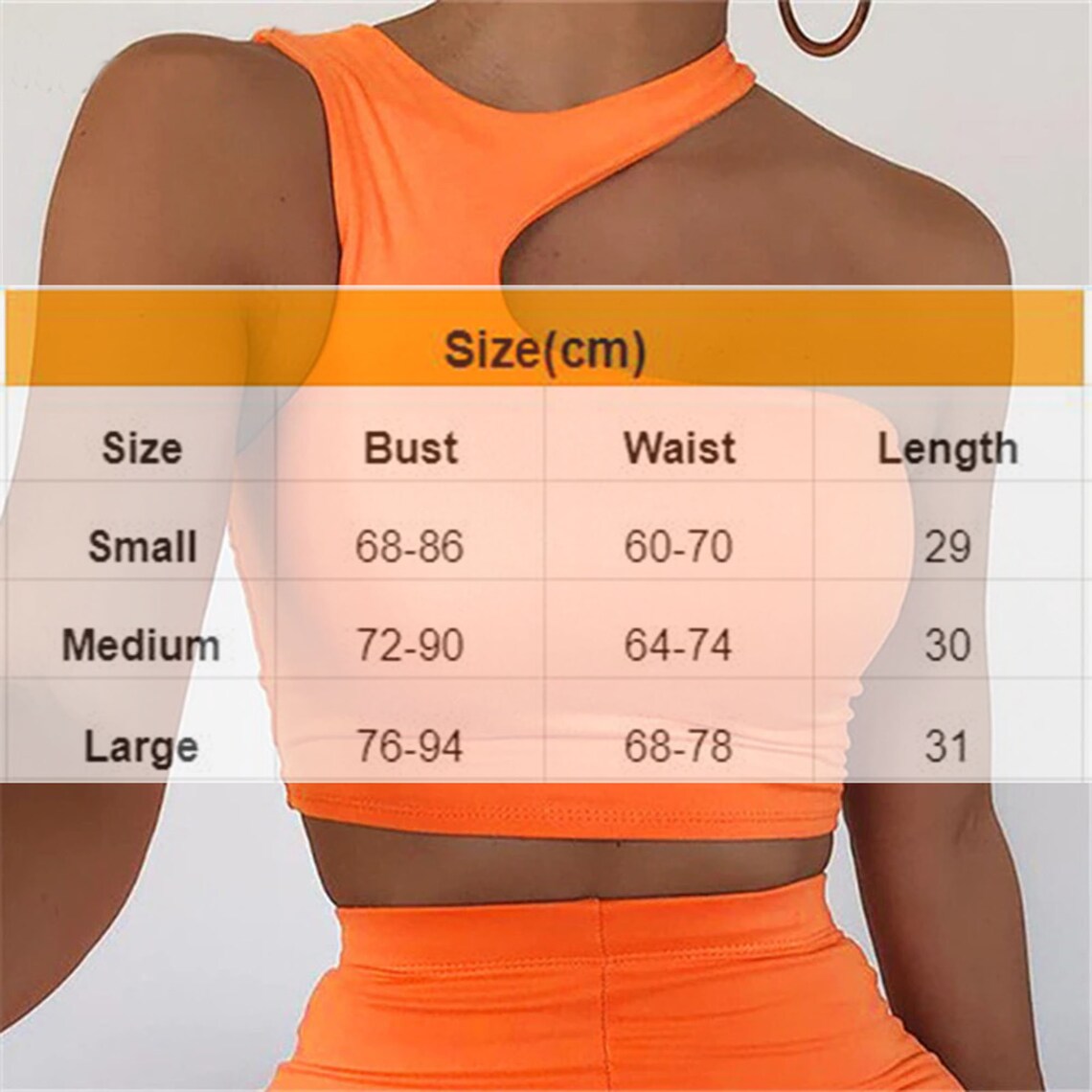 Irregular Cut Out Fashion Crop Top