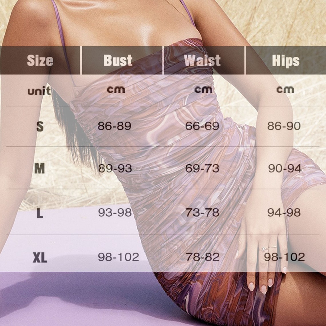 Abstract Print Spaghetti Strap Party Dress