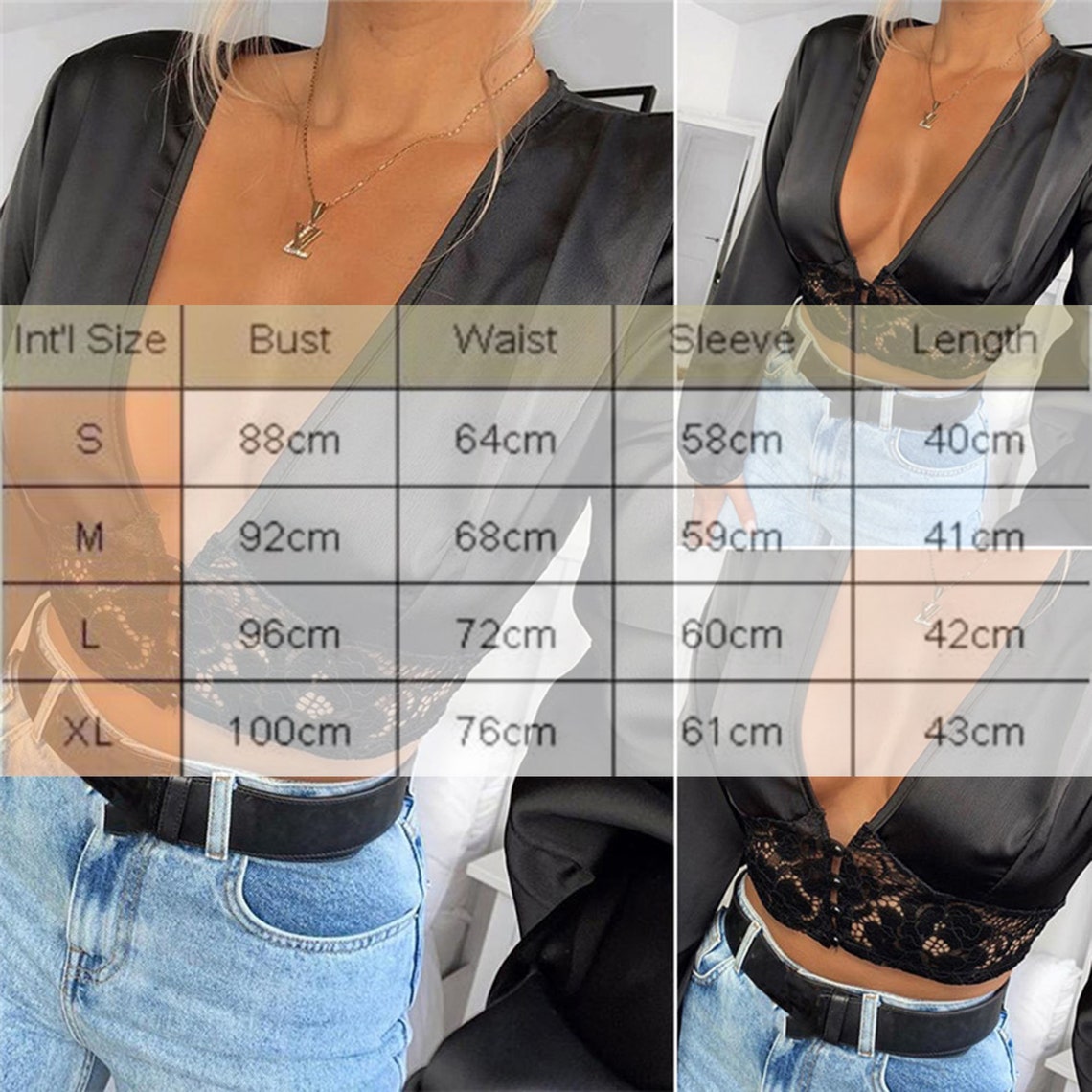 Deep V Neck Lace Floral Sexy Summer Mesh Sheer Blouse