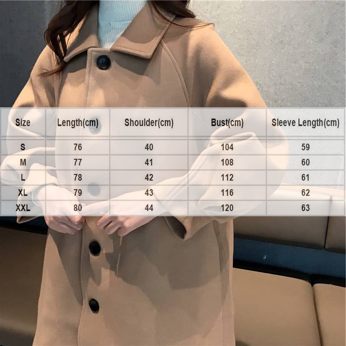 Retro Long Lantern Sleeves Fashion Solid Coat