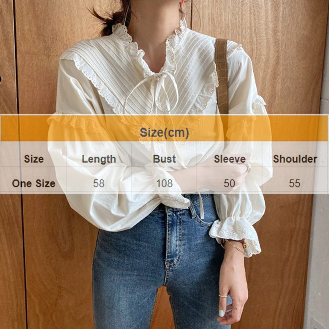 Vintage Korean White Bow Knot Fashion Blouse