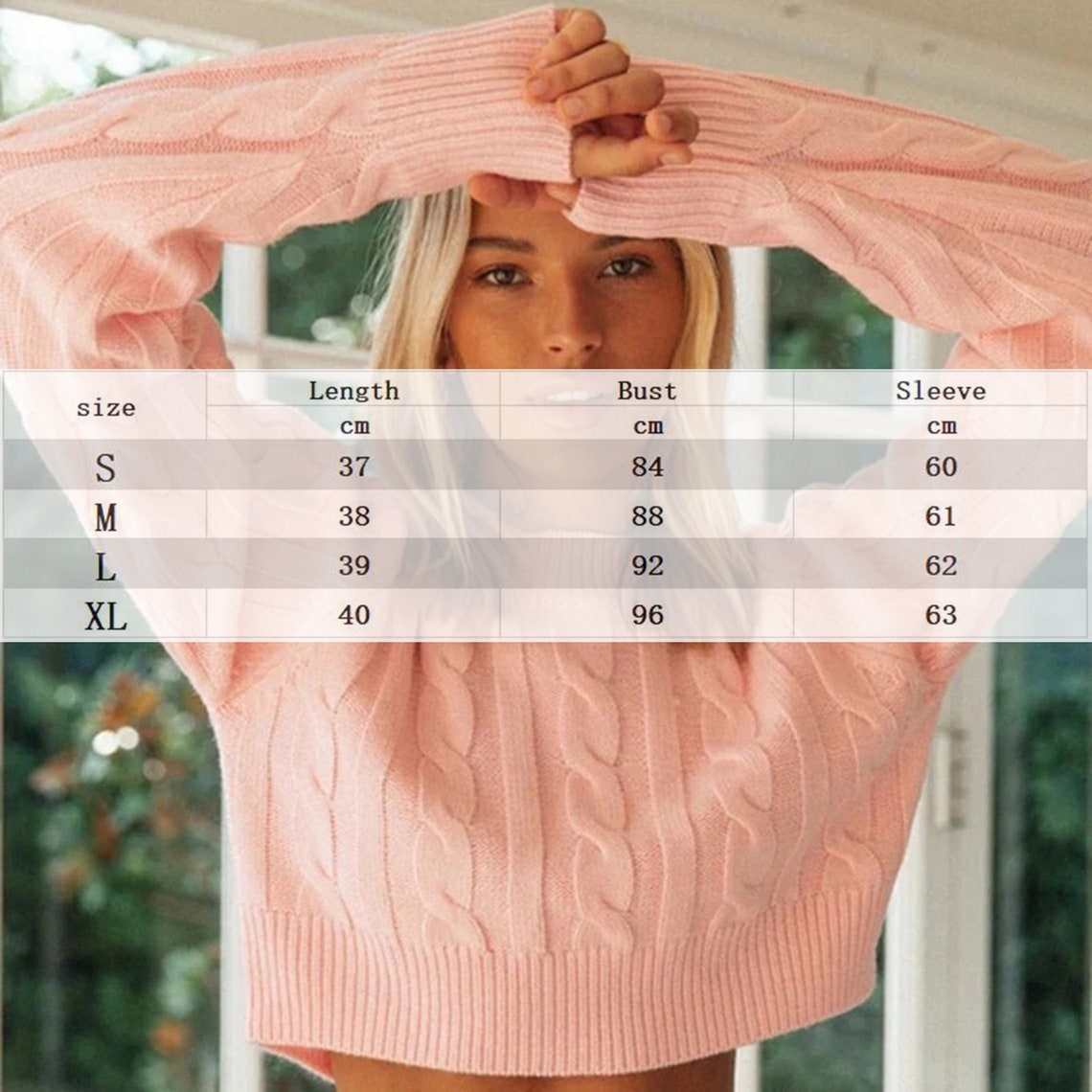 Cropped Knitted Pattern Fashion Sweater