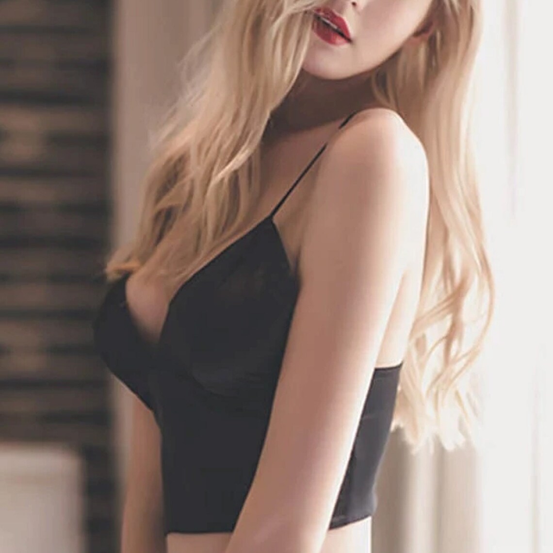 Satin Crop Tops Underwire Bralette Top