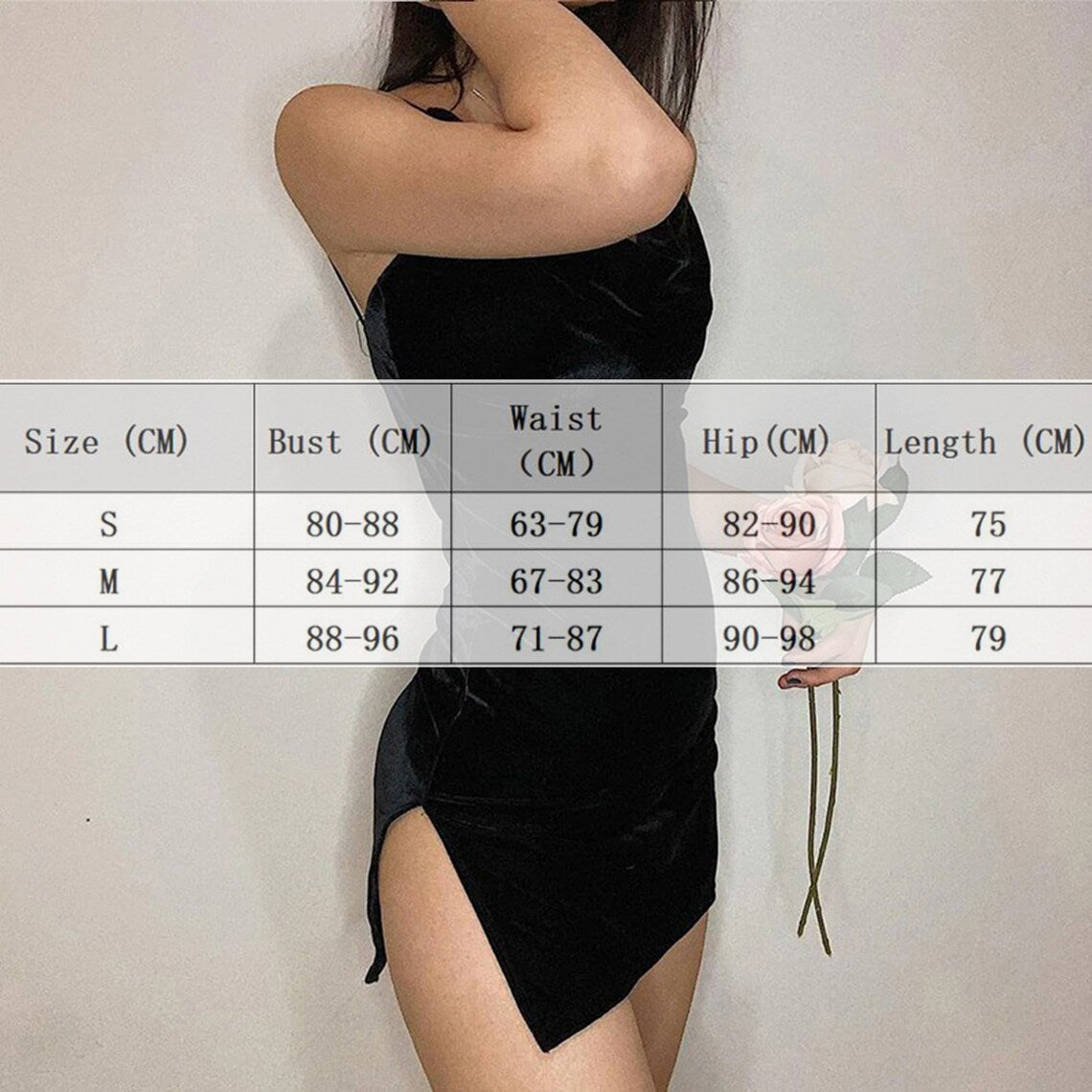 Velvet Low V-neck Cut Spaghetti Straps Mini Dress