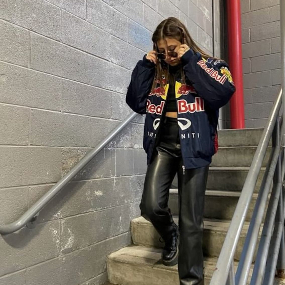 Printed Casual Racing Jacket