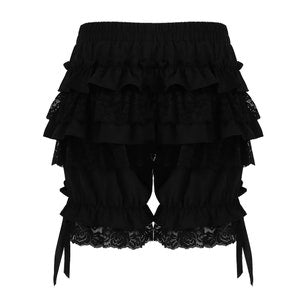 Pumpkin Layered Ruffles Victorian Style Vintage Shorts