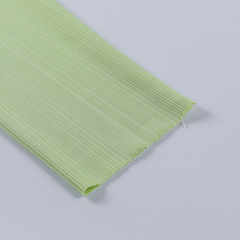 Sexy Bodycon Deep V Neck Long Sleeve Mini Dress