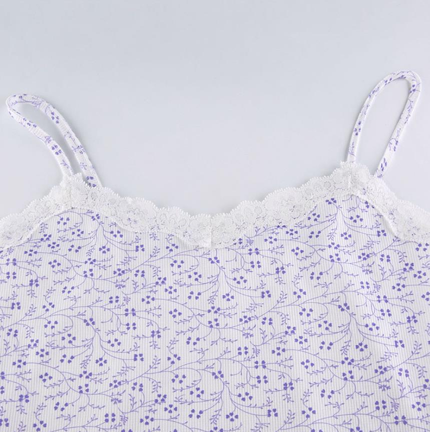 Women's Sexy Floral Backless Mini Dress