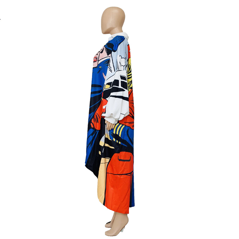 Fashionable Cartoon Print Tracksuit