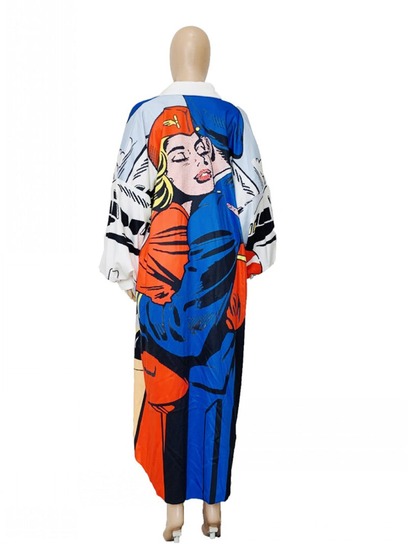 Fashionable Cartoon Print Tracksuit