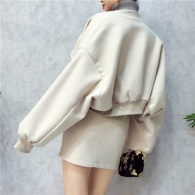 Batwing Fashion Two-piece Outfit Set