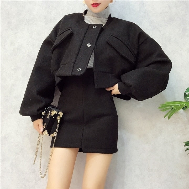 Batwing Fashion Two-piece Outfit Set