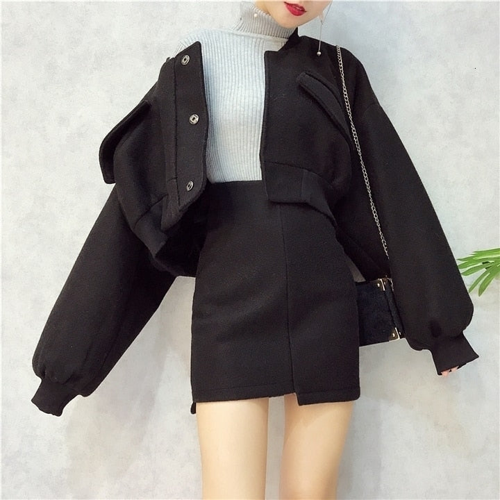Batwing Fashion Two-piece Outfit Set