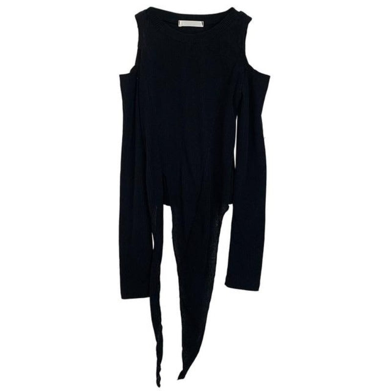 Elastic Korean Asymmetrical Slim Top