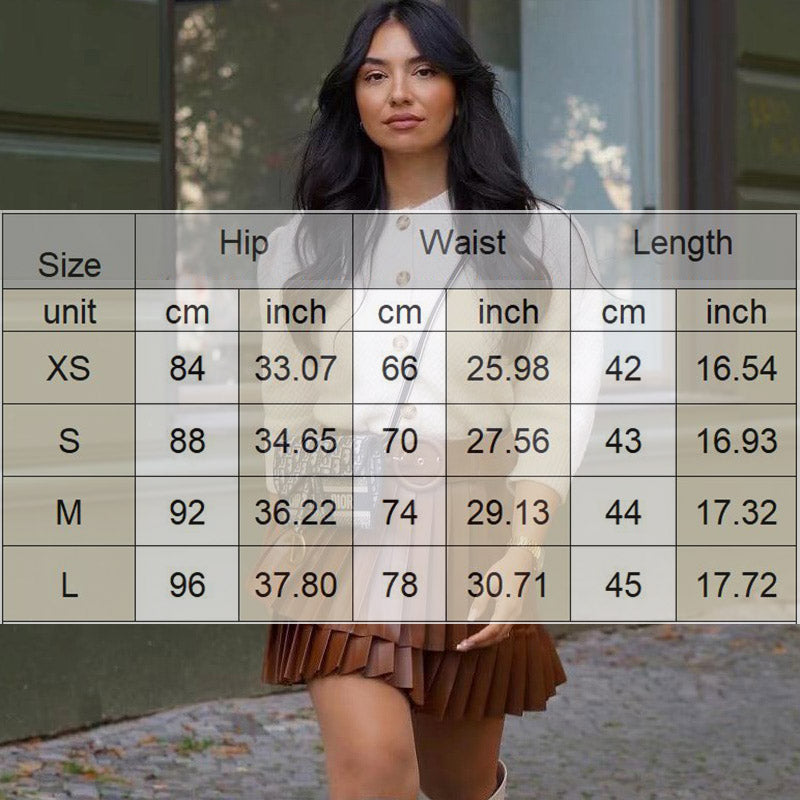 Two-Layered Pleated Belt Skirt