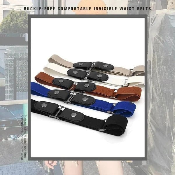 Buckle-Free Elastic Jeans Belt for Children and Adult