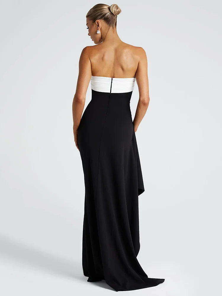 The Noire-Blanc Contour Gown