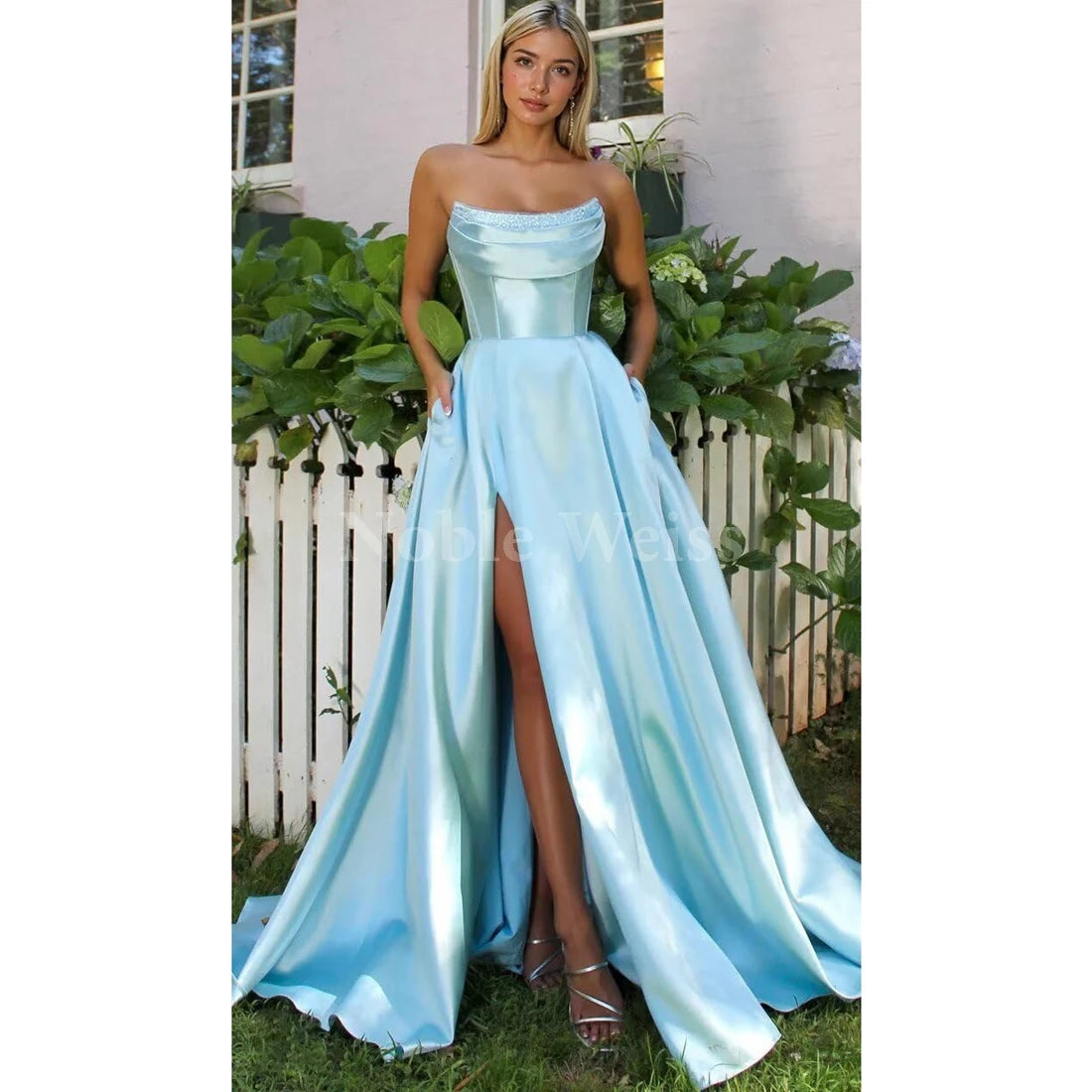 "Éclat du Soir" Satin Gown