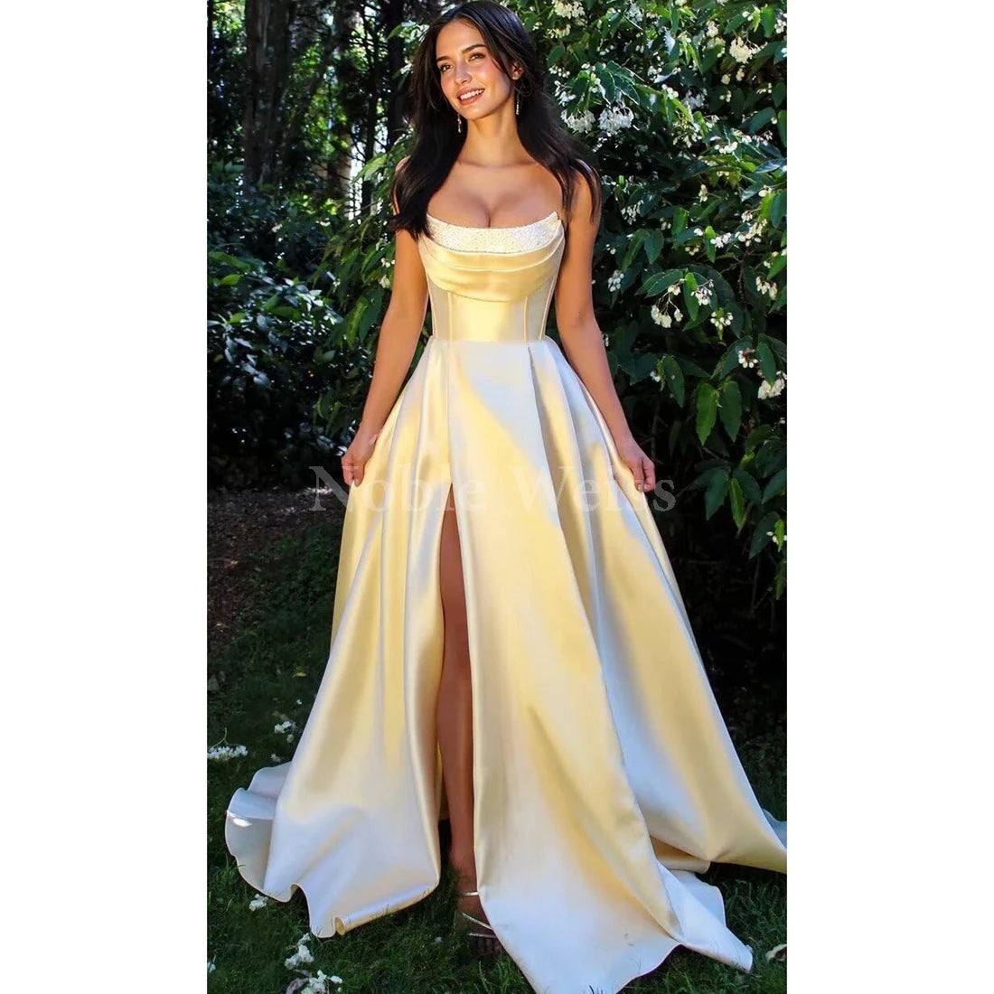 "Éclat du Soir" Satin Gown