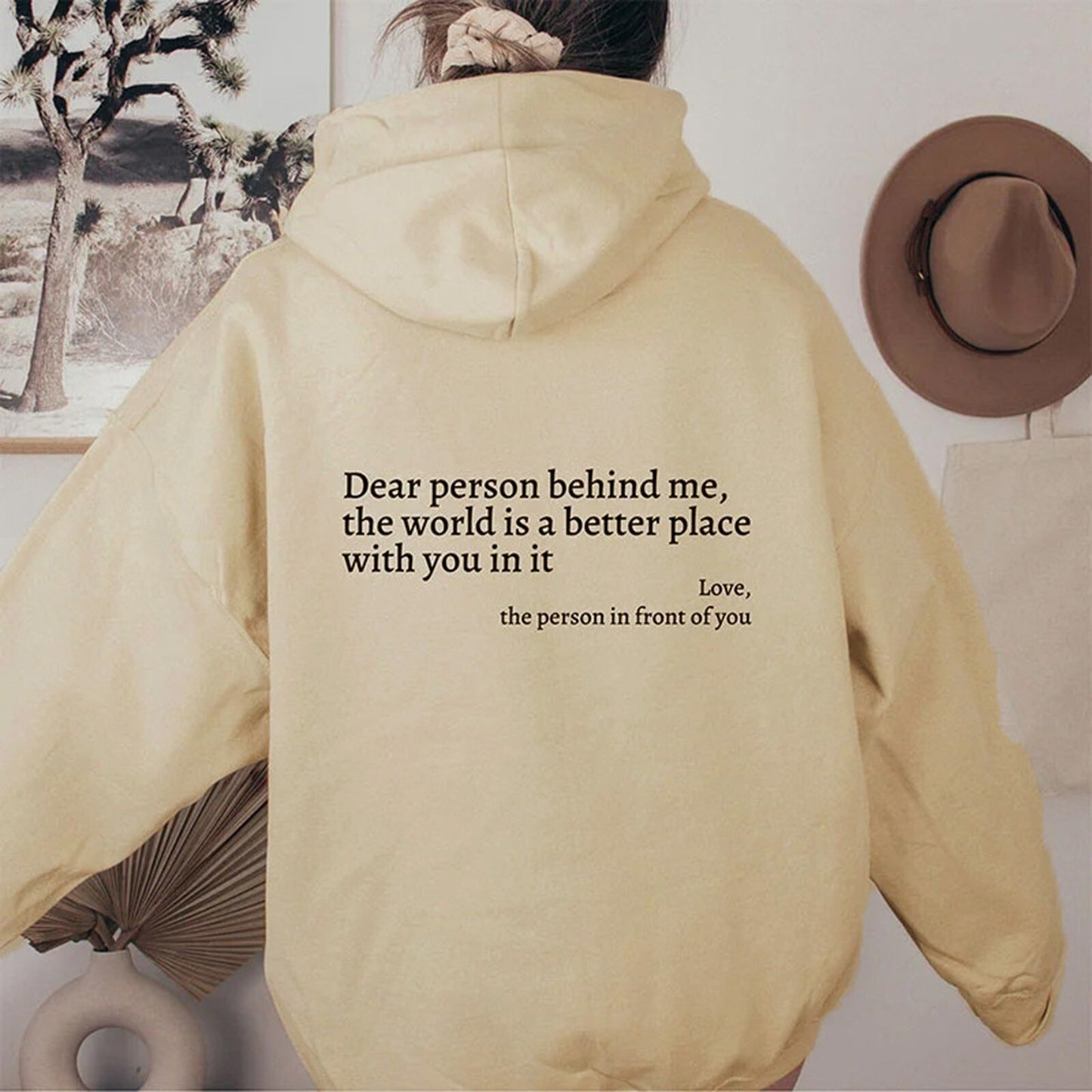 Dear Person Behind Me - Hooded Harajuku Sweatshirt