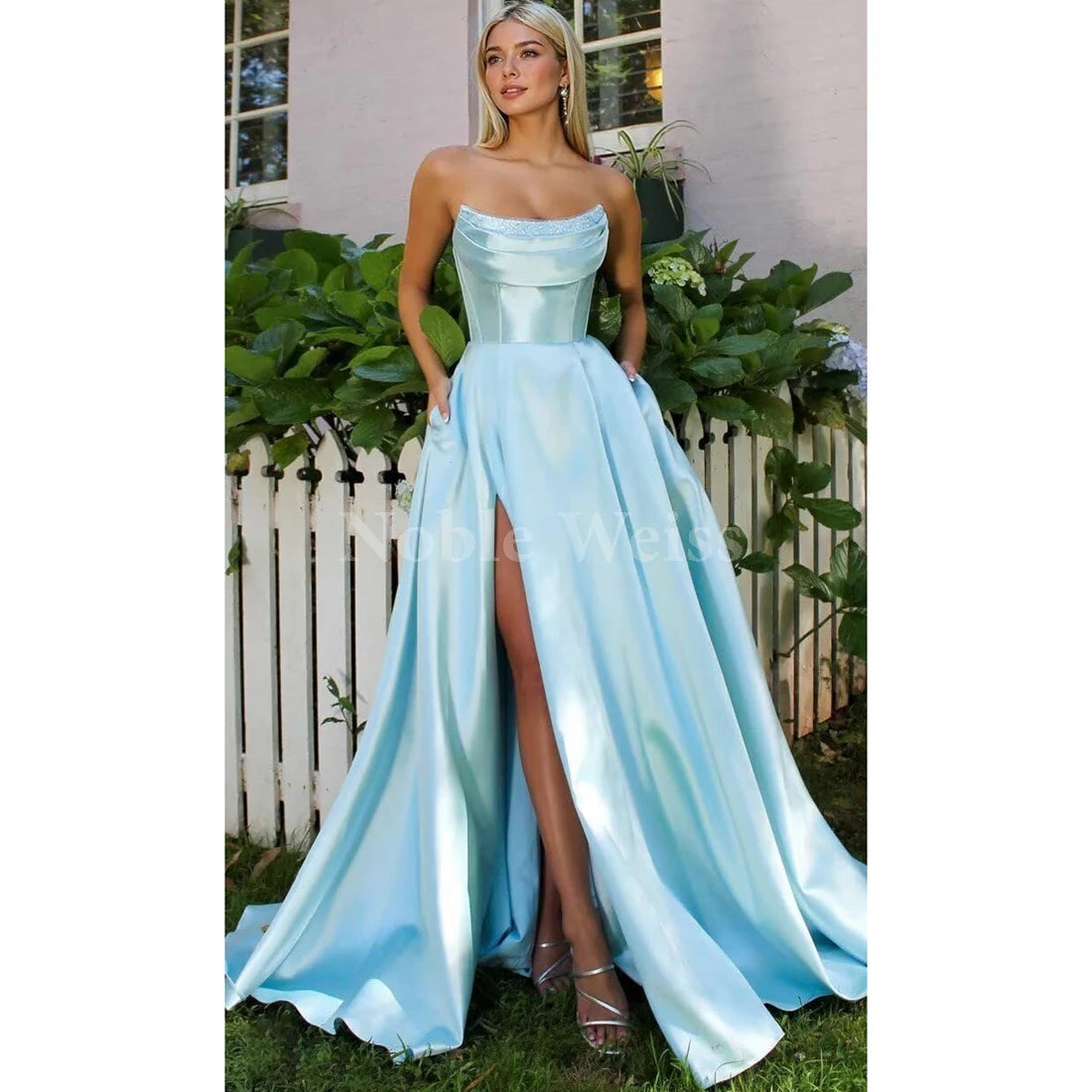 "Éclat du Soir" Satin Gown