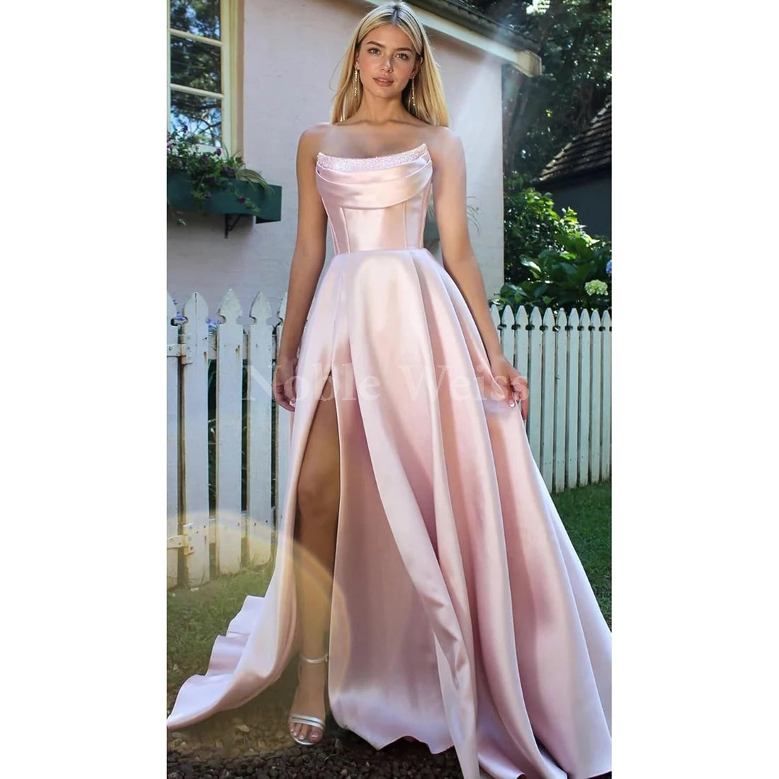 "Éclat du Soir" Satin Gown