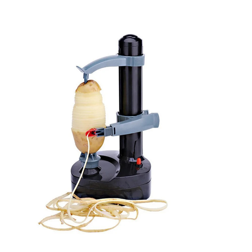 Automatic Electric Potato Peeler & Fruit Slicer Machine - Robotic Rotating Peeler for Apples, Kiwis, Mangoes & Oranges - Hands-Free Kitchen Prep Tool