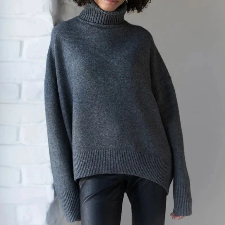 Oversized High Neck Sweater