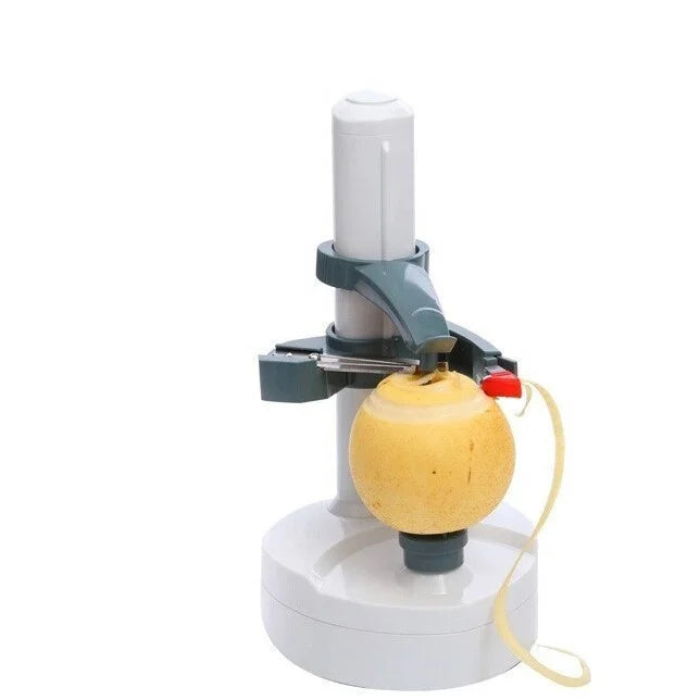 Automatic Electric Potato Peeler & Fruit Slicer Machine - Robotic Rotating Peeler for Apples, Kiwis, Mangoes & Oranges - Hands-Free Kitchen Prep Tool